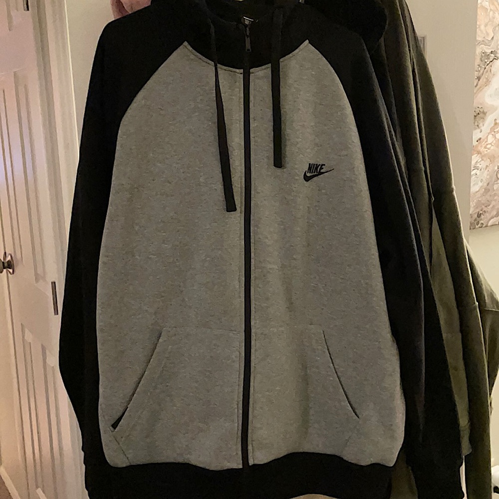 Grey and black Nike Sweat suit